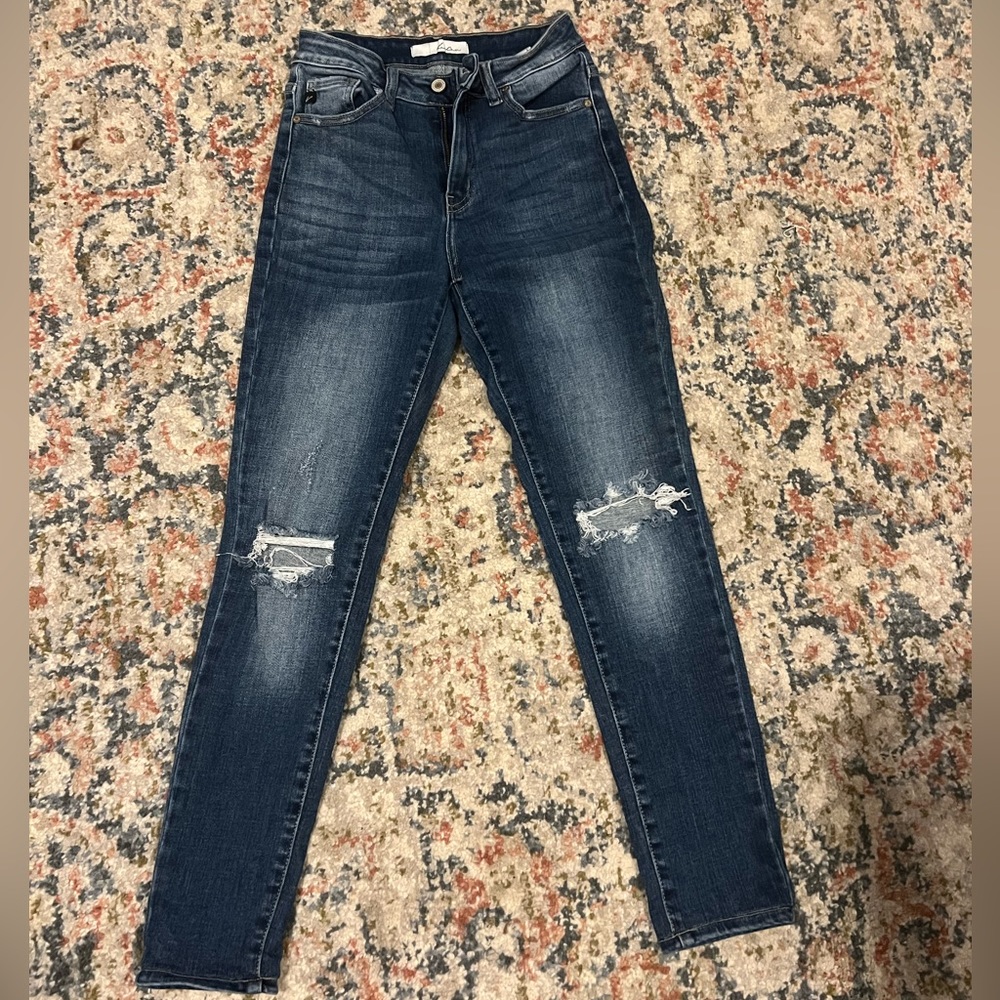 Women’s Kancan distressed skinny jeans